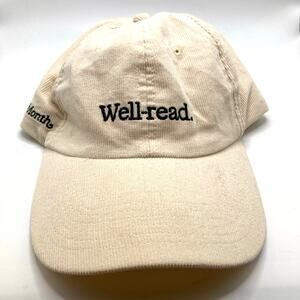 Book of the Month Corduroy Beige/Cream Color Baseball Cap/Hat NEW